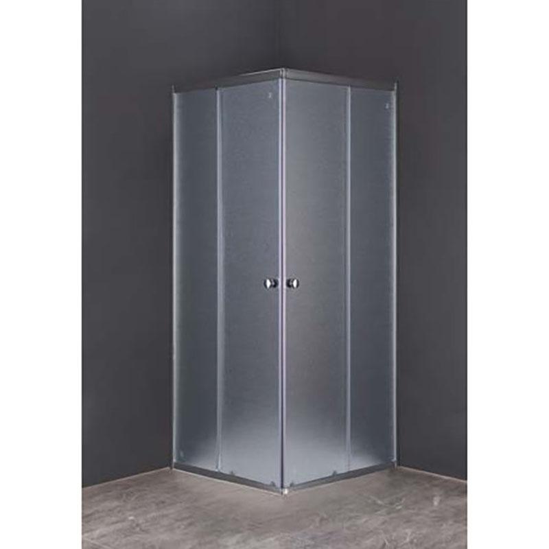corner enter shower door frosted glass